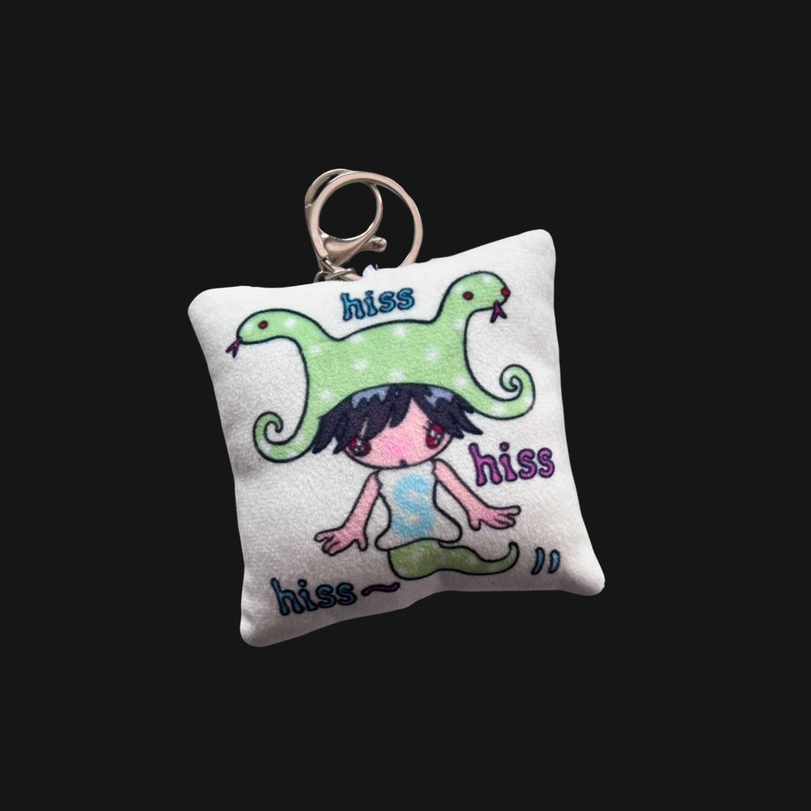 Sunonebird x Owl Moon - Snake Pillow Keychain