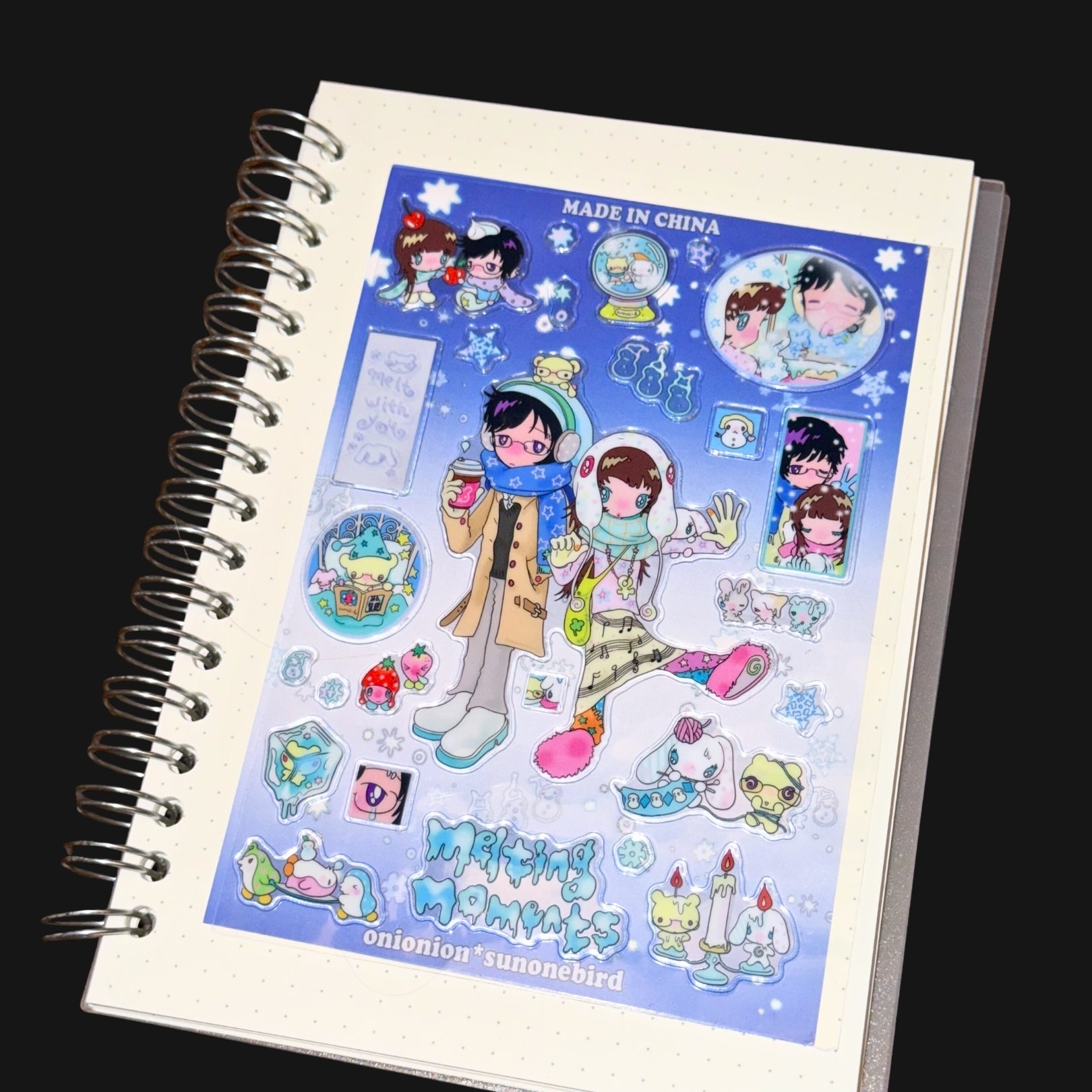 SUNONEBIRD X ONIONION - MELTING MOMENTS STICKER SHEET