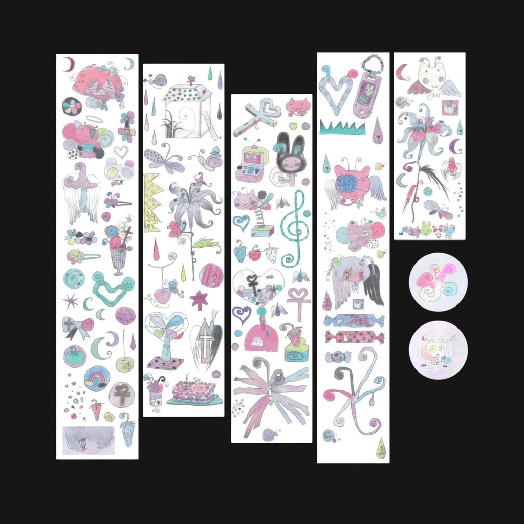 LAZY VENUS SYNDROME - WHEN LILIES FALL TRANSFER STICKER ROLL