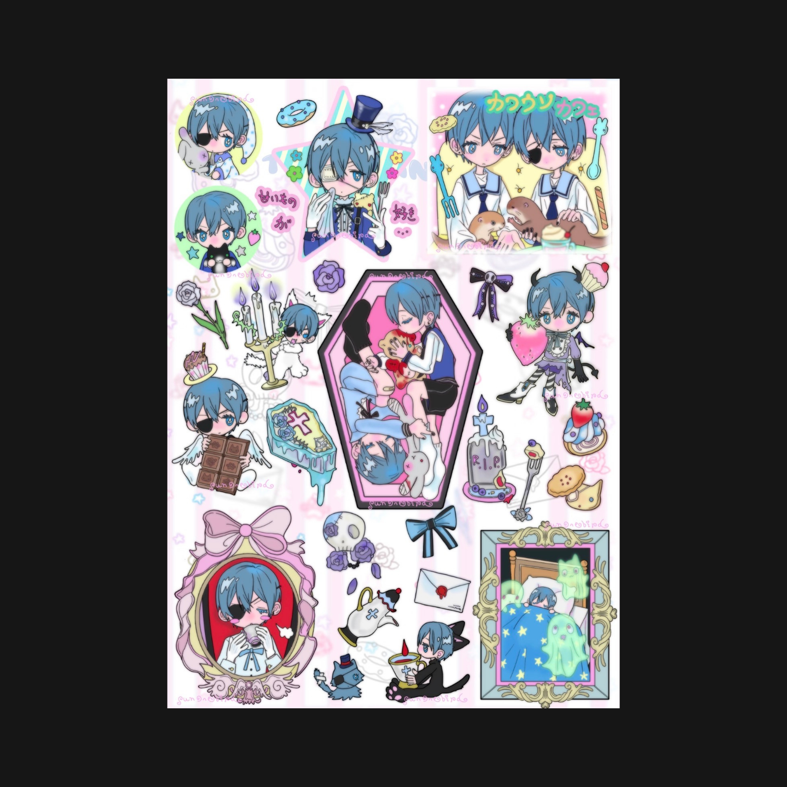 SUNONEBIRD X SWEETCOM - BOCHAN & CIEL STICKER SHEET