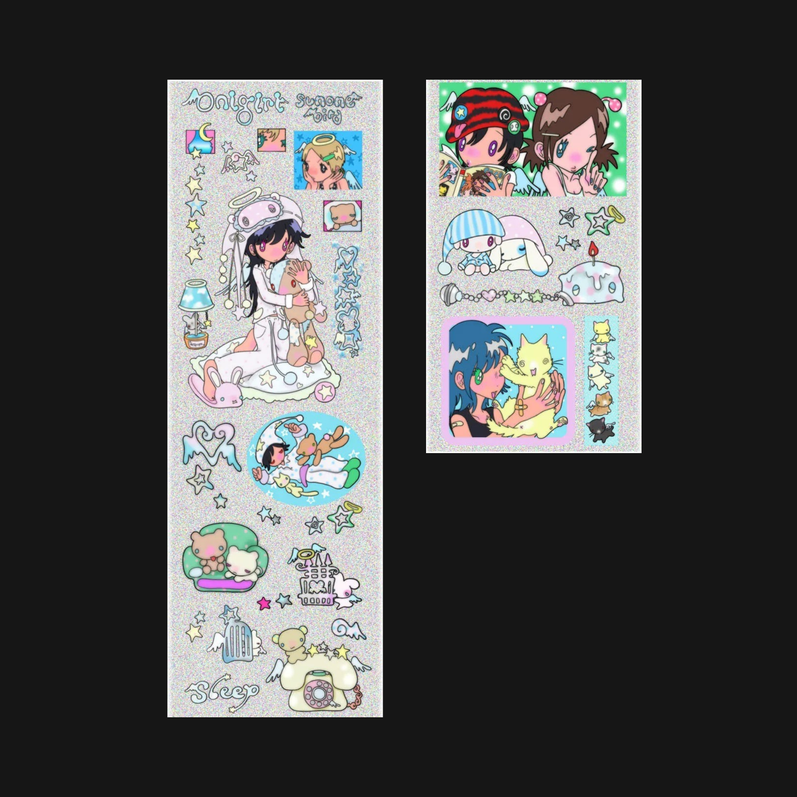 SUNONEBIRD X ONIGIRI - BIG SLEEPER STICKER ROLL SAMPLE CUTOUT