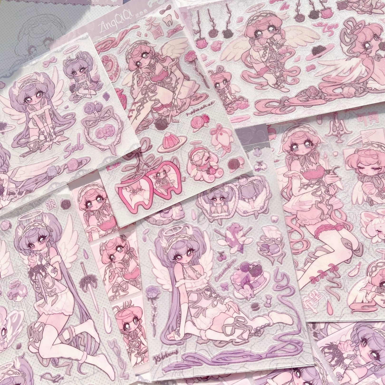 LIN QIQI - SIMPLE TIMES STICKER SHEETS