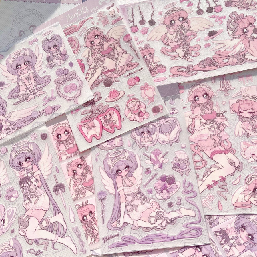 LIN QIQI - SIMPLE TIMES STICKER SHEETS