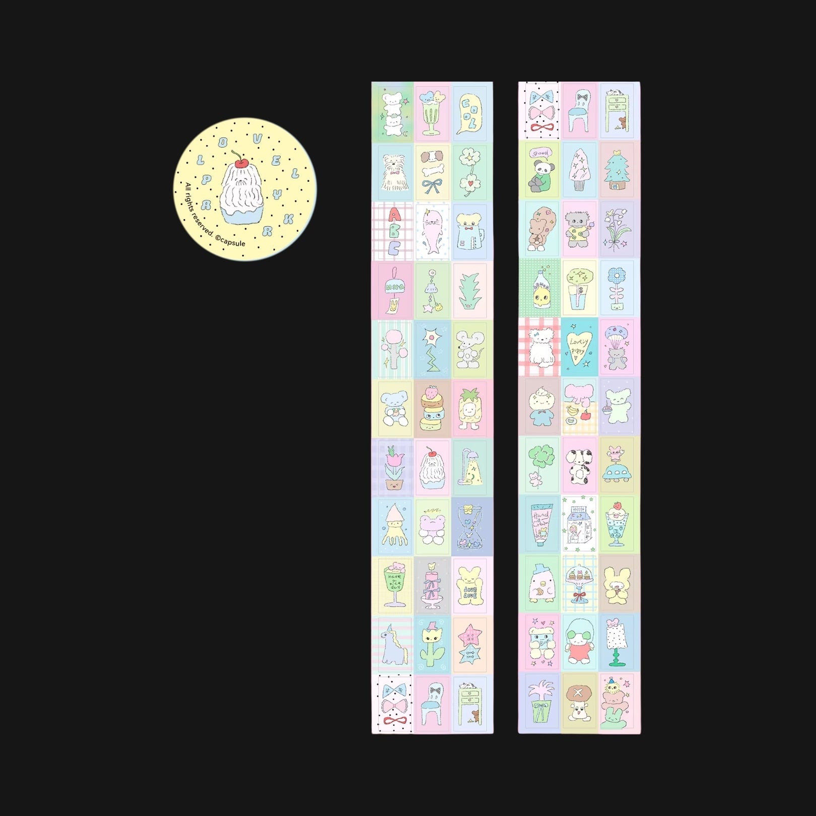 CAPSULE - LOVELY PARK STICKER ROLL