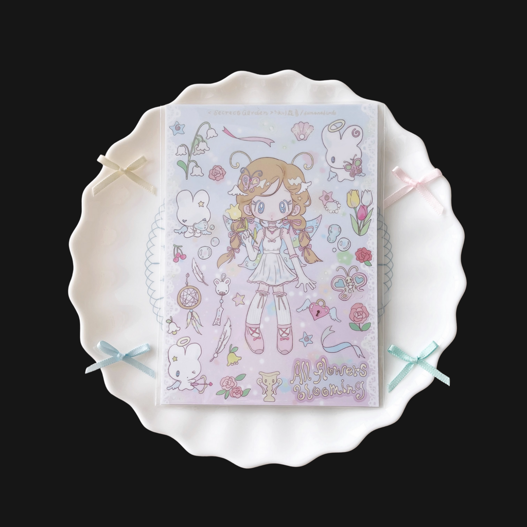 Sunonebird x Glacier - Secret Garden Sticker Sheet