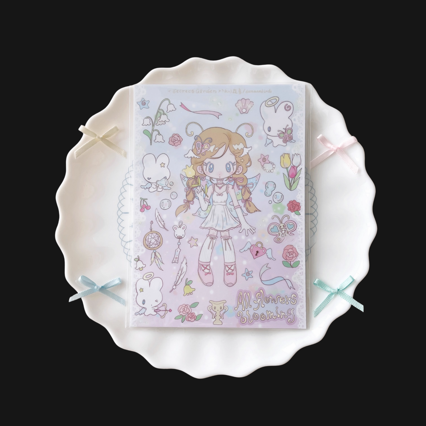 Sunonebird x Glacier - Secret Garden Sticker Sheet