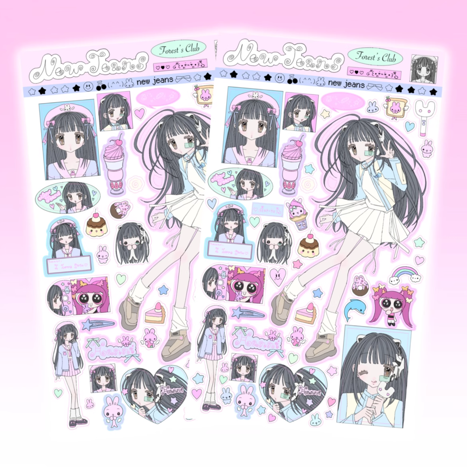 Forest's Club - NJ Hanni Sticker Sheet
