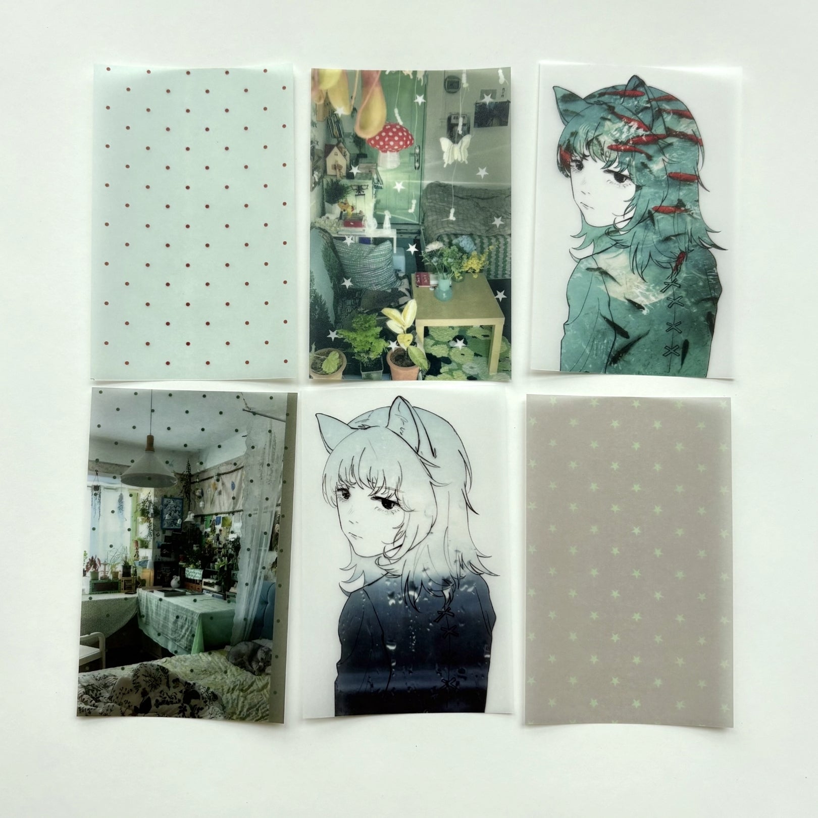 TEA & JADE - MONSOON & MANGO SEED MATERIAL PACK