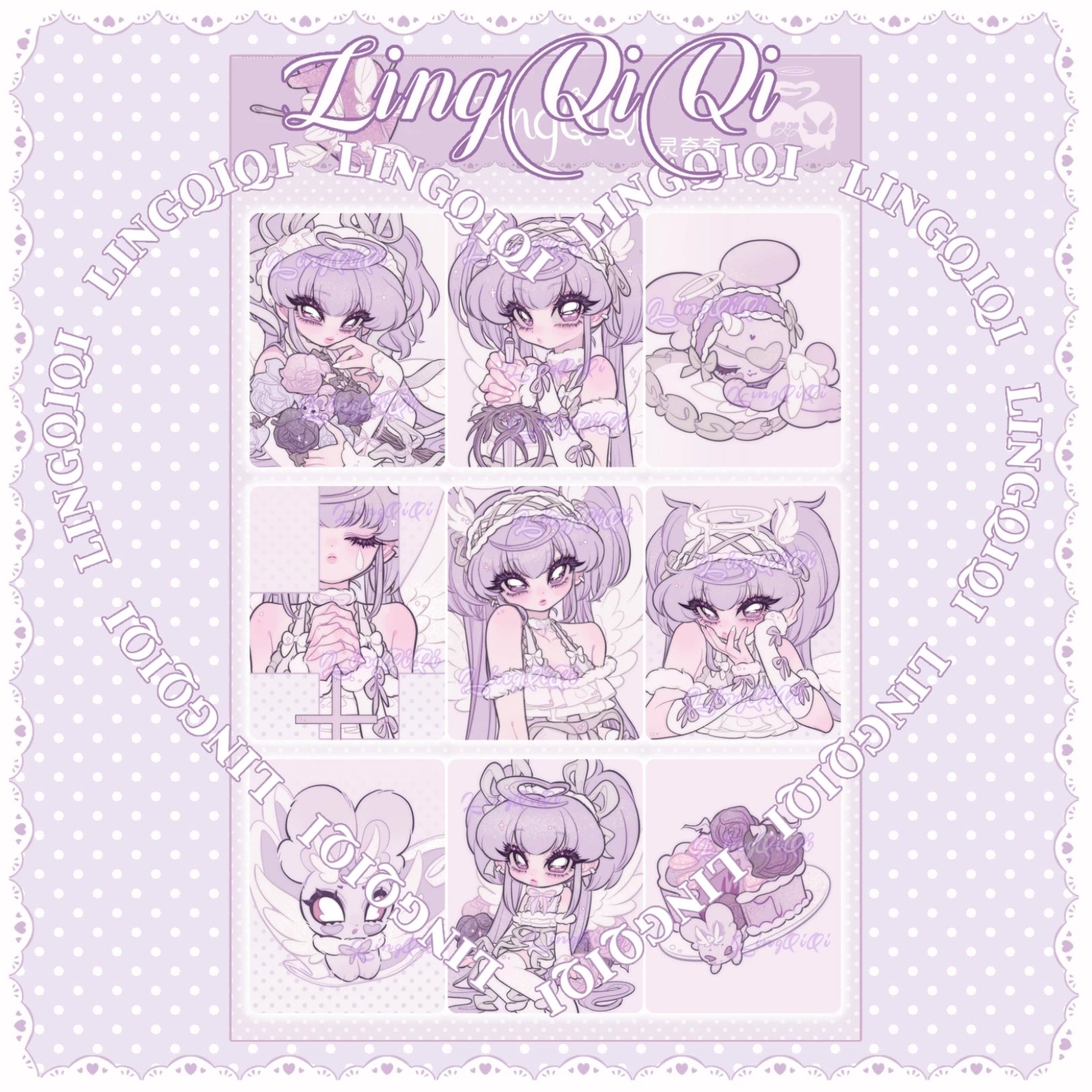 LIN QIQI - SIMPLE TIMES STICKER SHEETS