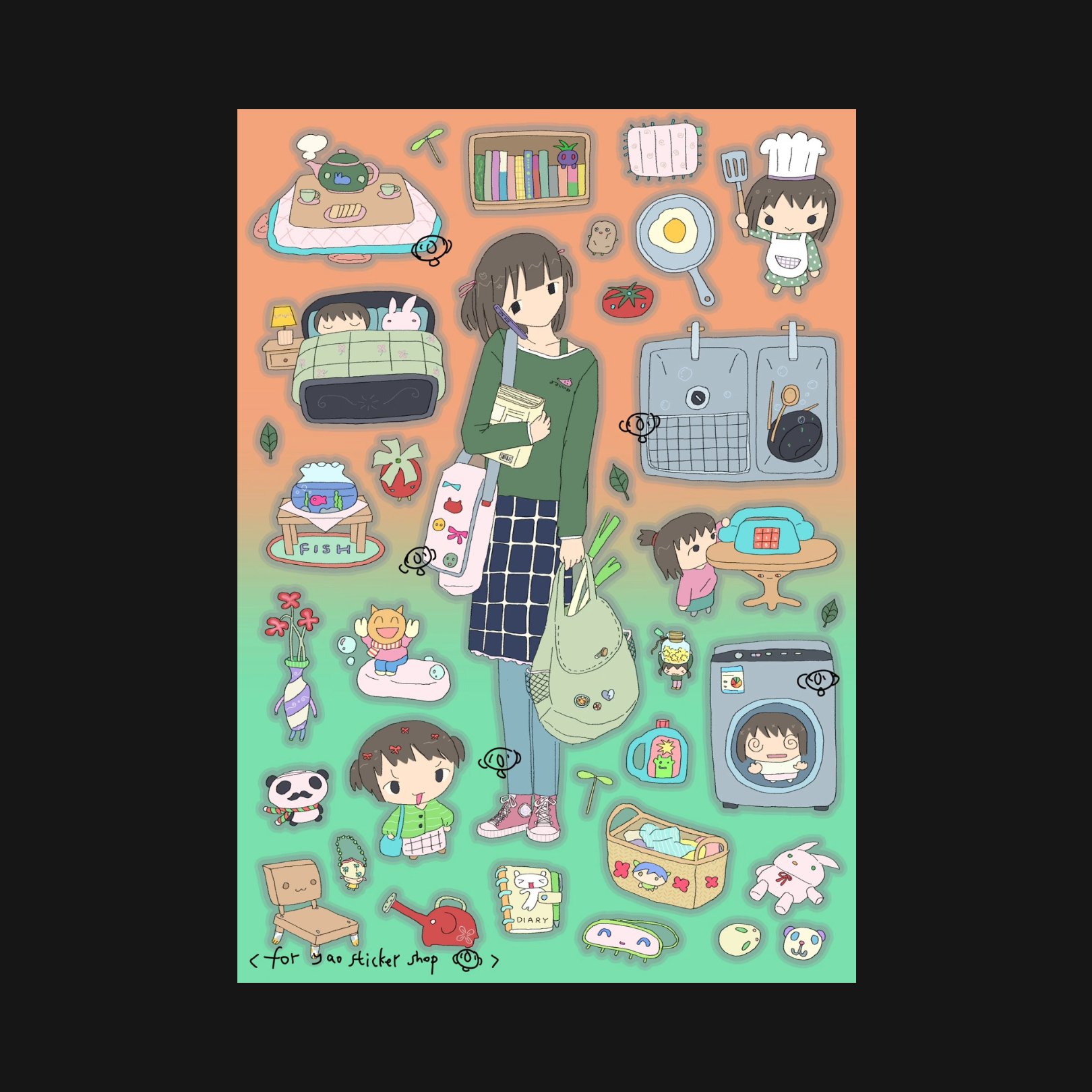 YAO x Kaolatree - Solo Life Sticker Sheet
