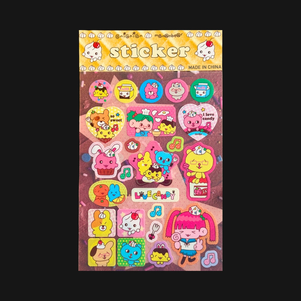 Monanbear x Onionion - Love Candy Sticker Sheet