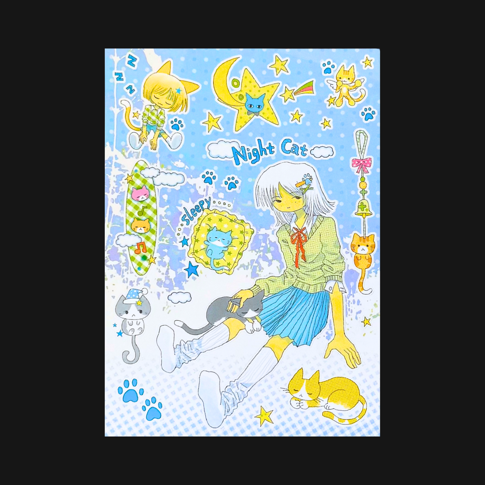Oooctopus - Night Cat Sticker Sheet