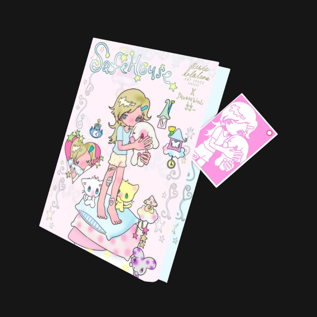 Sunonebird x desée de la lune Art Space - 'Safe House' A6 Binder + Riso Card