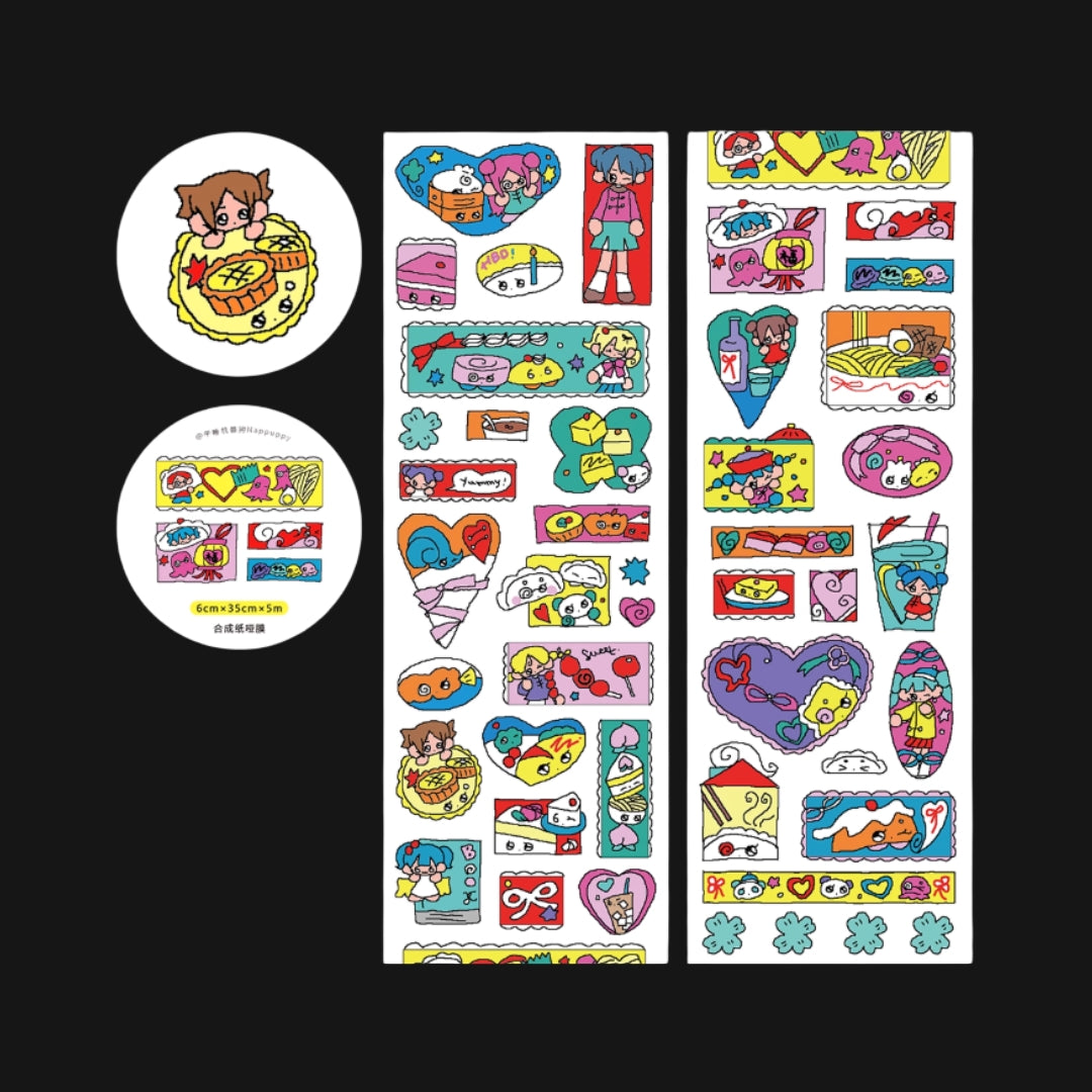 CREAMHONEY - CHINESE restaurants STICKER ROLL