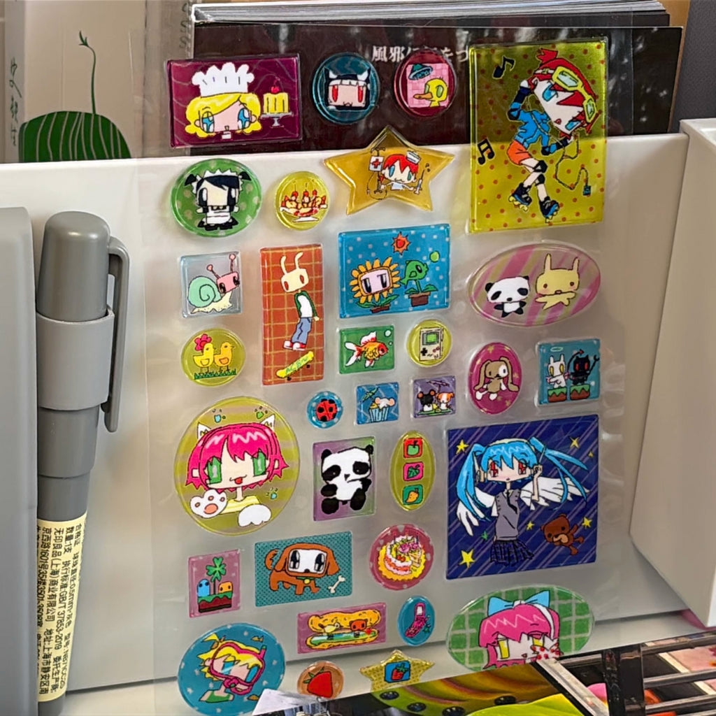 7.45 - STAY HOME SATURDAY PUFFY STICKER SHEET