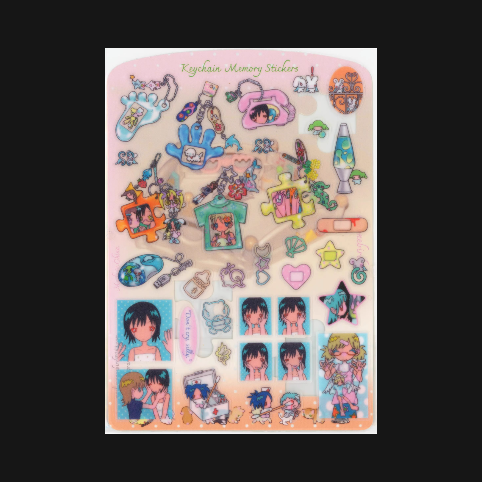 Sunonebird - Keychain Memory Sticker Sheet