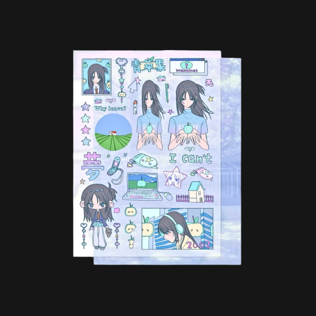 Nemony - Green Apple Century Sticker Sheet