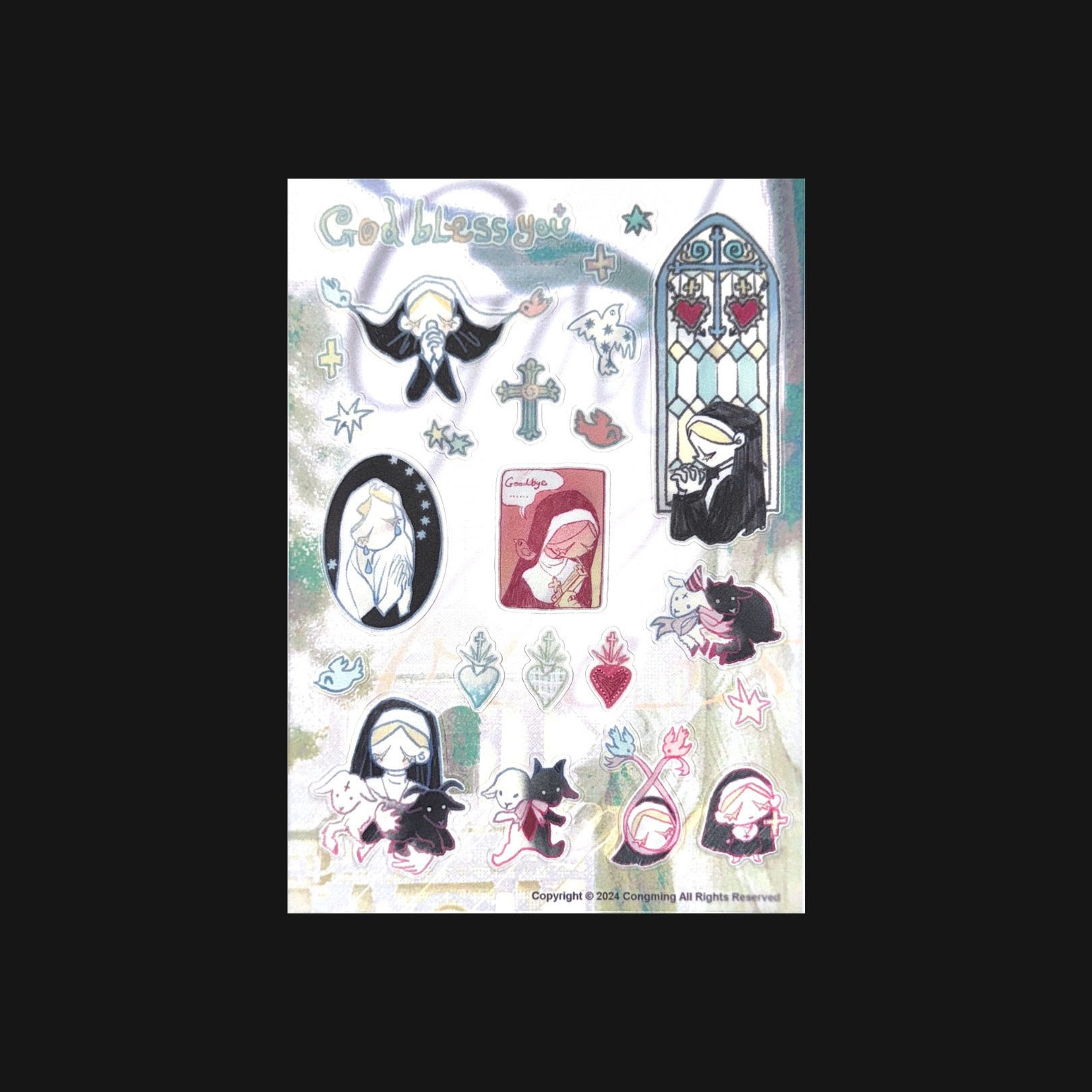 Congming - Nun Sticker Sheet
