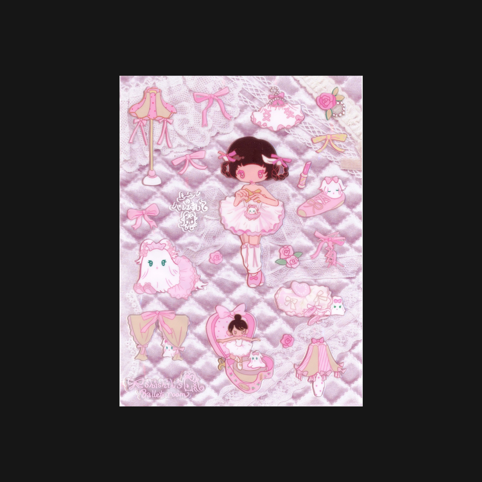 Sunonebird x Shishihshop - Ballet Puppy Sticker Sheet