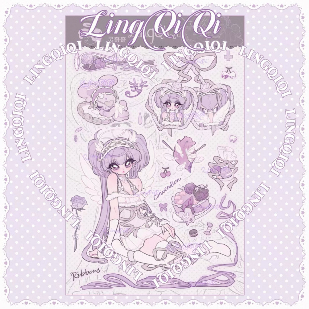 LIN QIQI - SIMPLE TIMES STICKER SHEETS