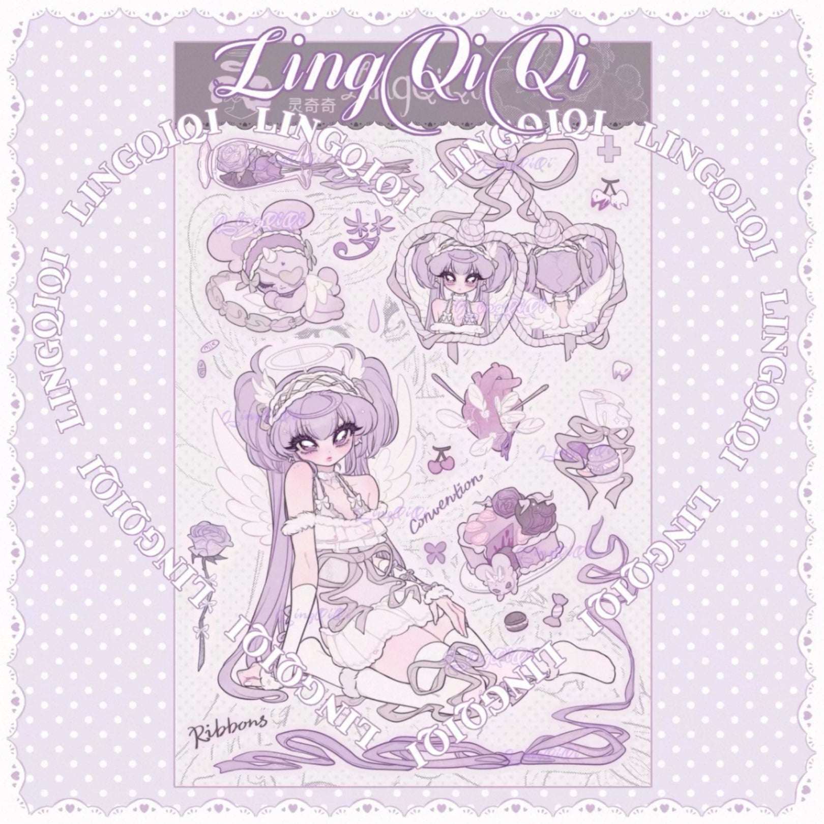 LIN QIQI - SIMPLE TIMES STICKER SHEETS
