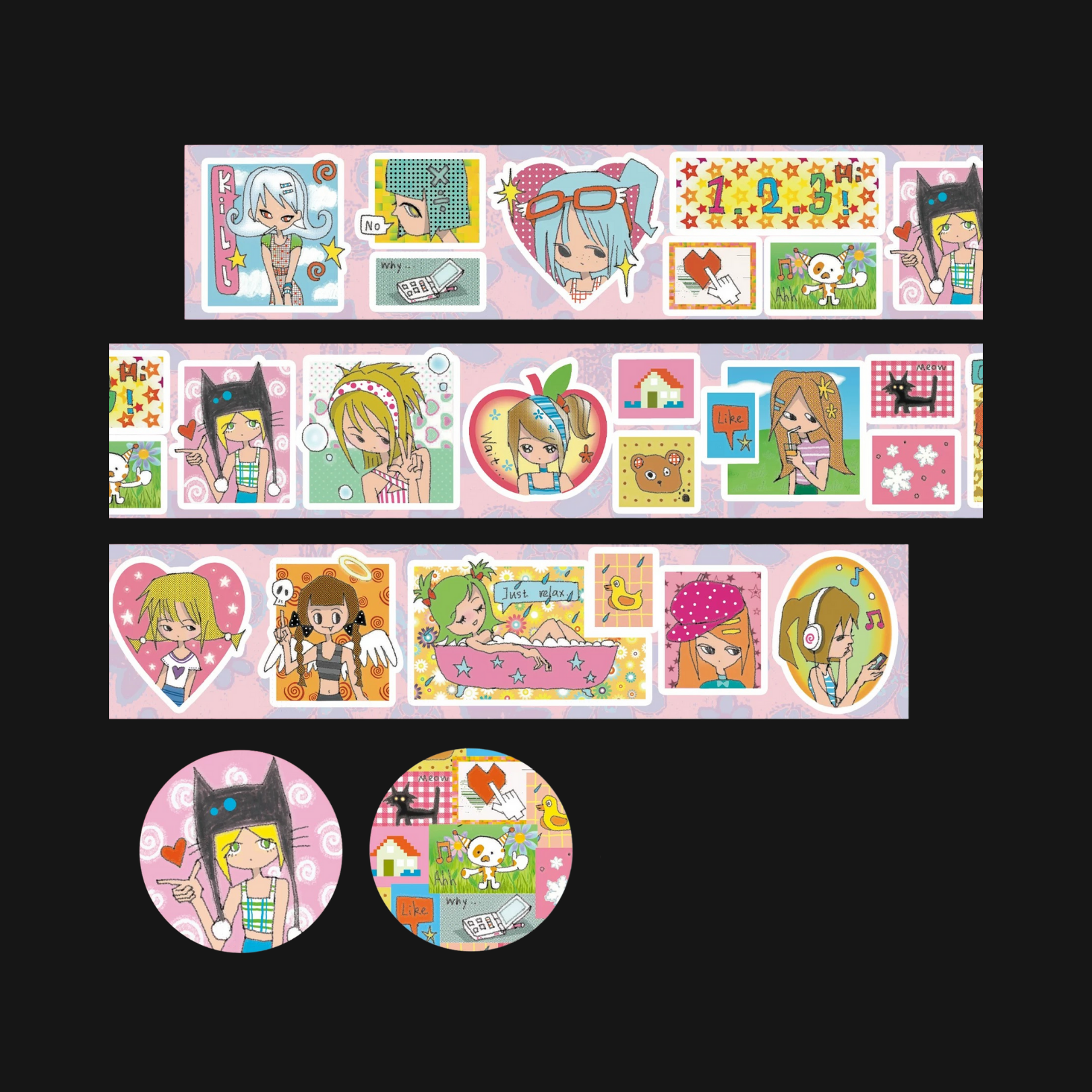 OOOCTOPUS - SUMMER QQ SHOW STICKER ROLL