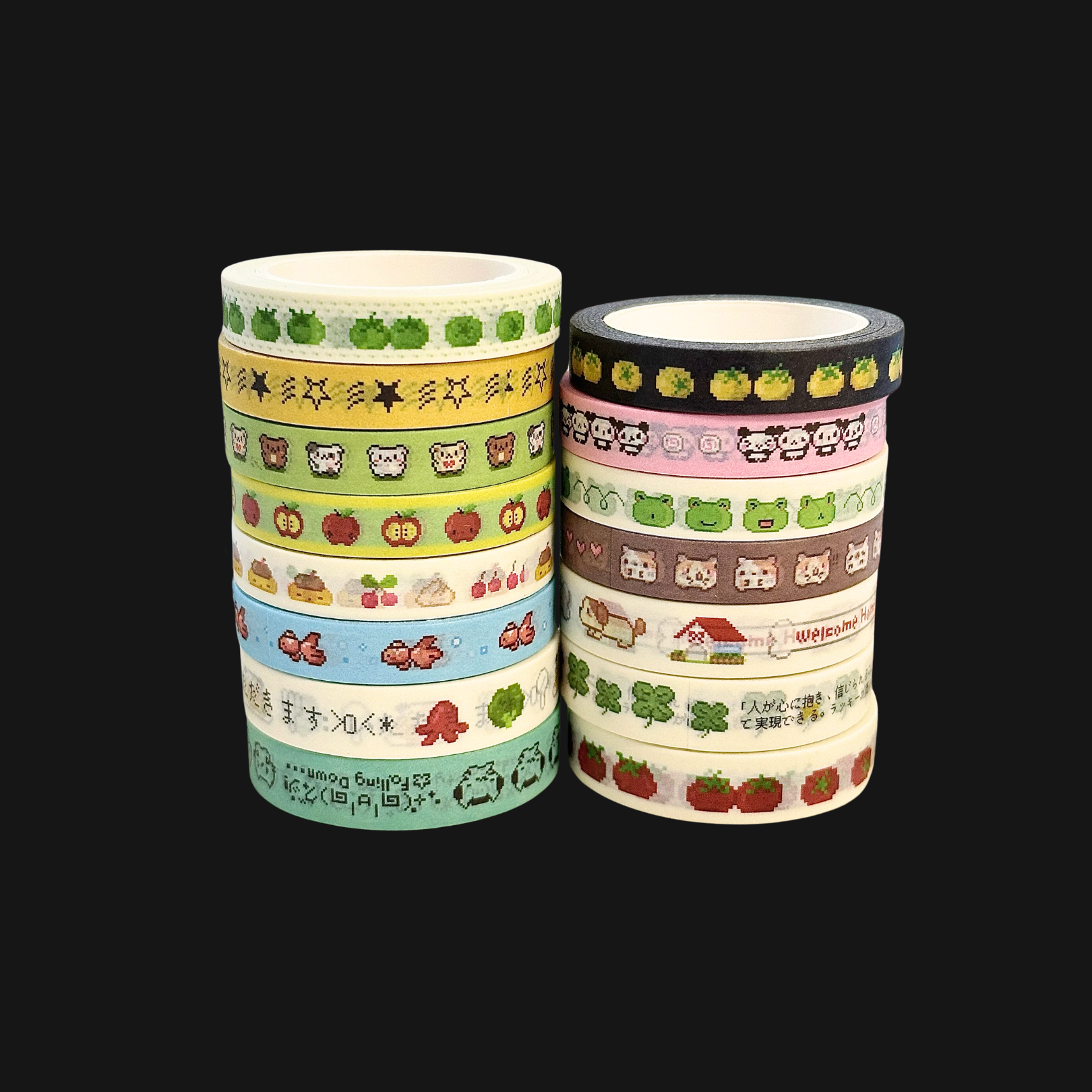 EAT HOT - CUTE PIXEL SERIES STICKER ROLL