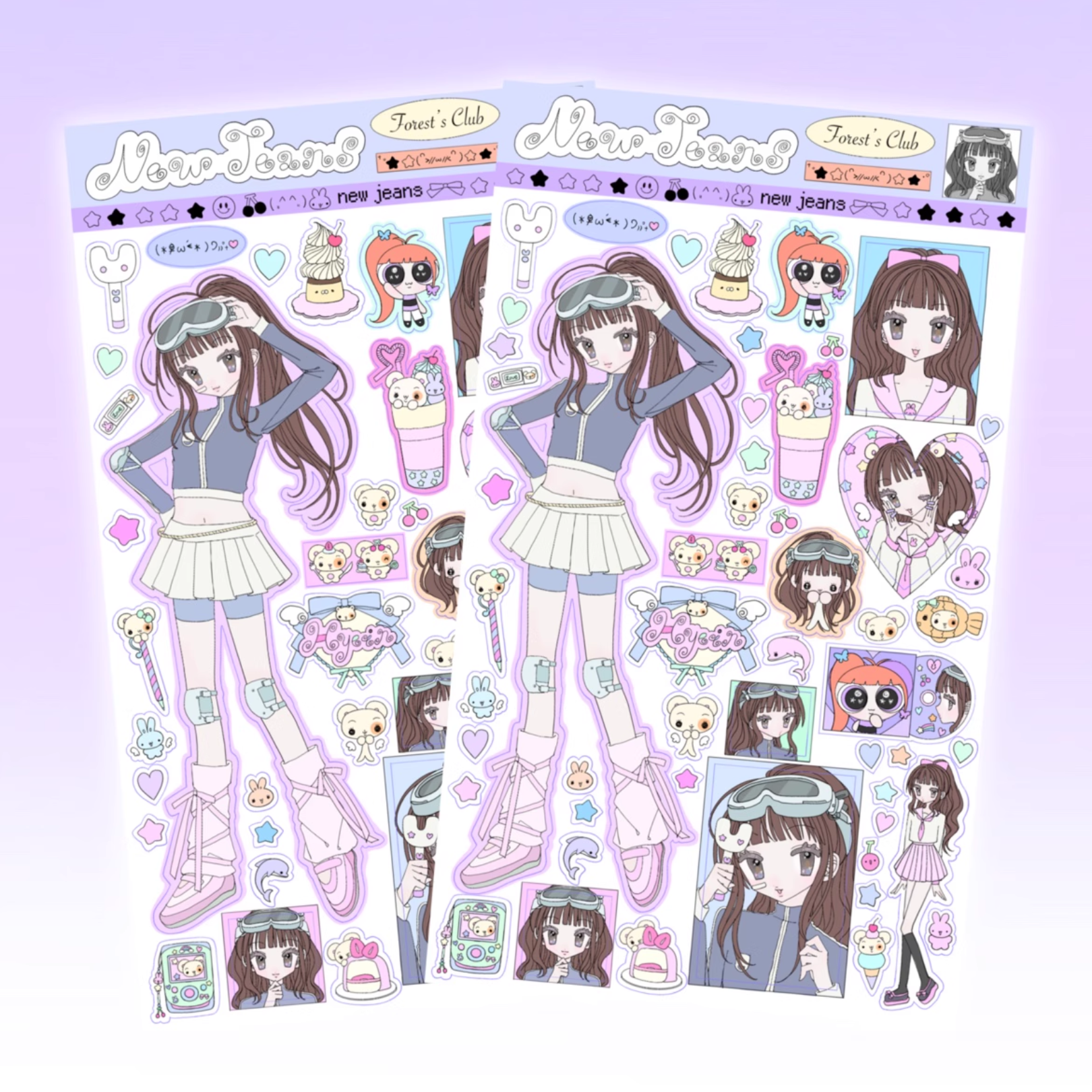 Forest's Club - NJ Hyein Sticker Sheet