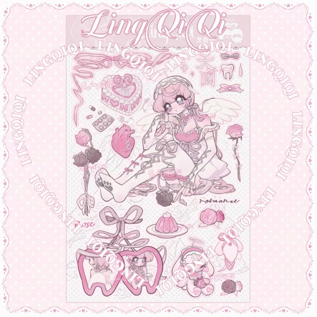 LIN QIQI - SIMPLE TIMES STICKER SHEETS