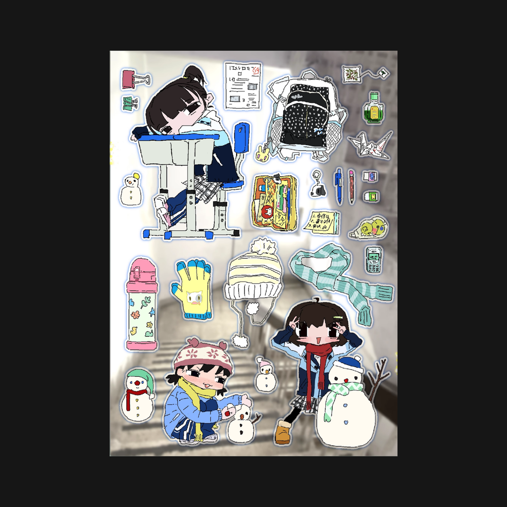 Eat Hot - Promise With Snowman Sticker Sheet