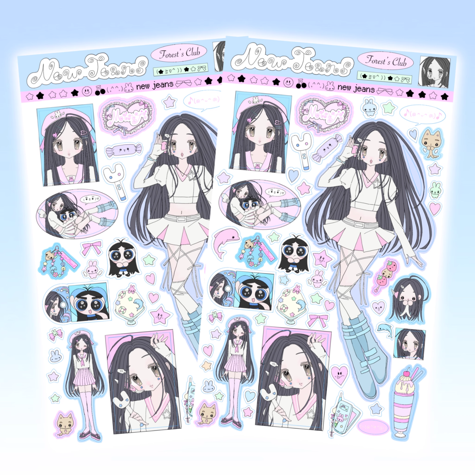 Forest's Club - NJ Minji Sticker Sheet