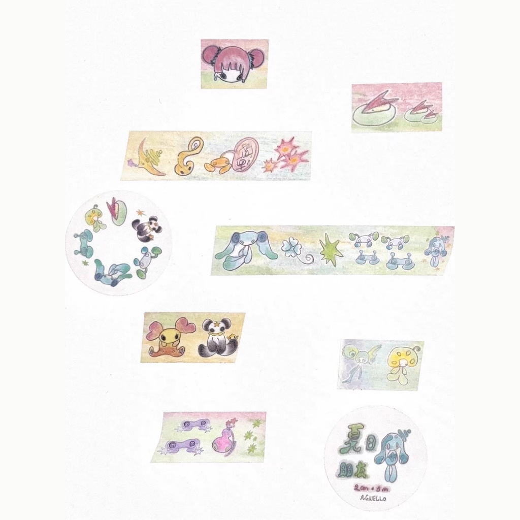 AGNELLO - SUMMER FRIEND WASHI TAPE STICKER ROLL