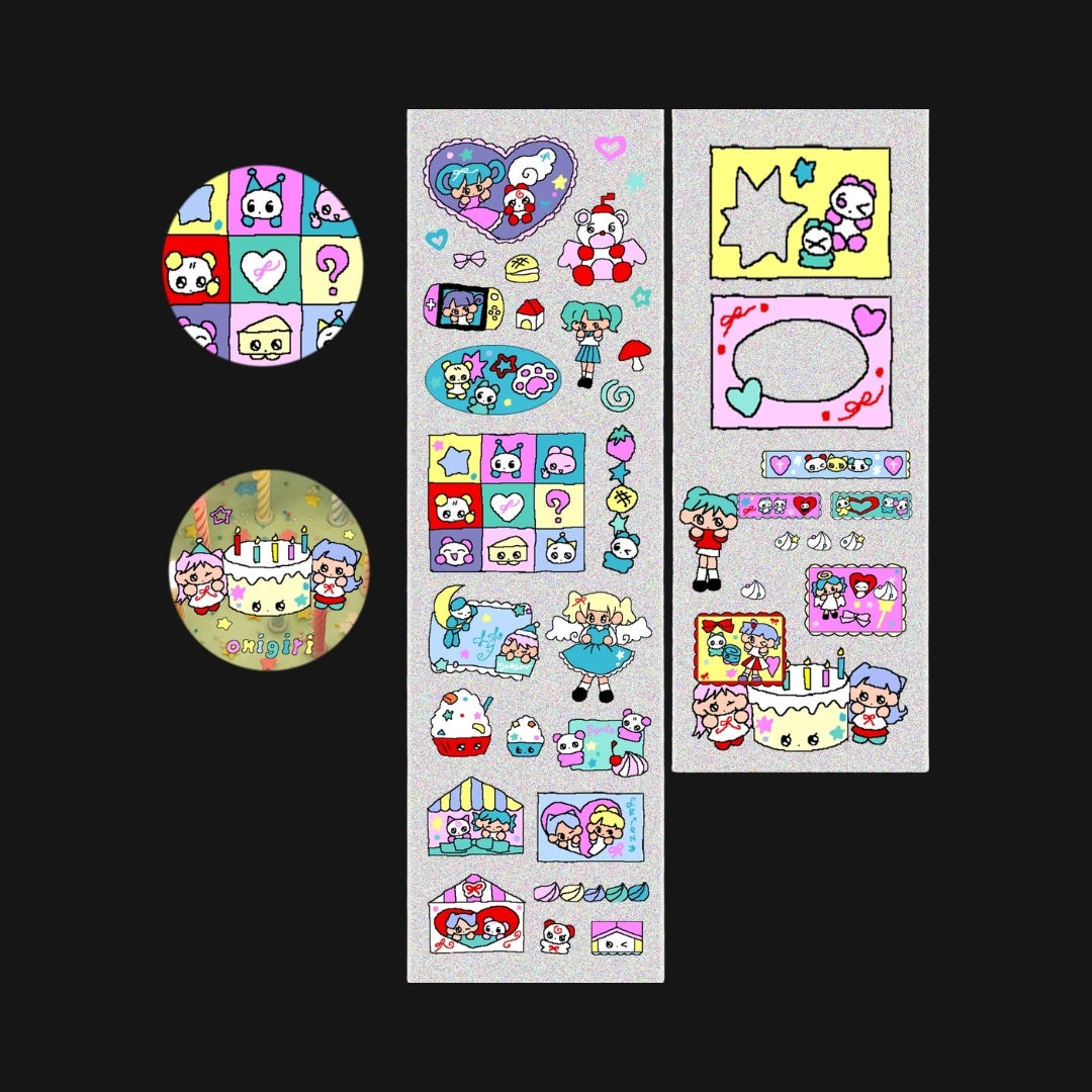 CREAMHONEY X ONIGIRI - DESSERT GIRL STICKER ROLL