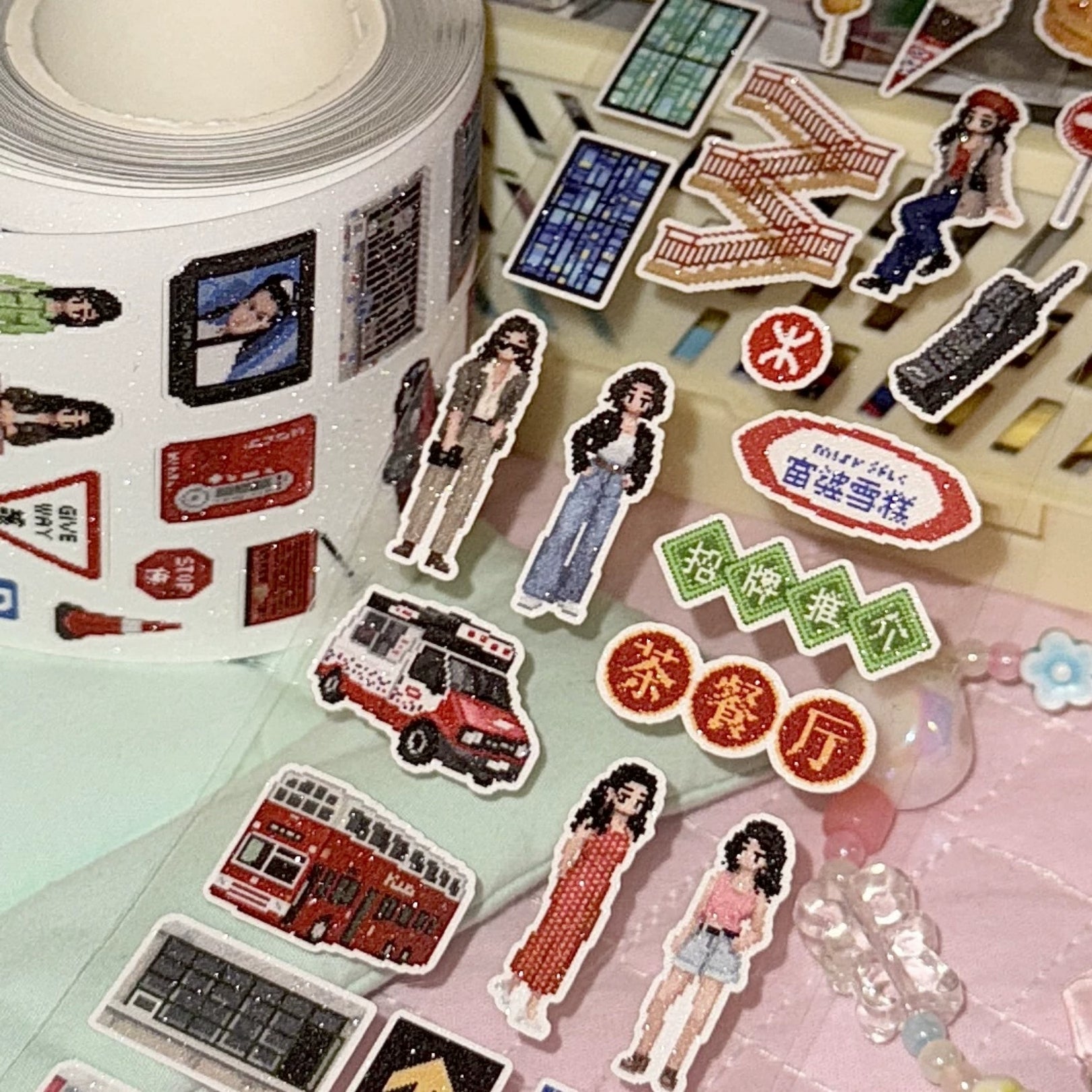 SOFT TISSUE - CLASSIC CAFE STICKER ROLL