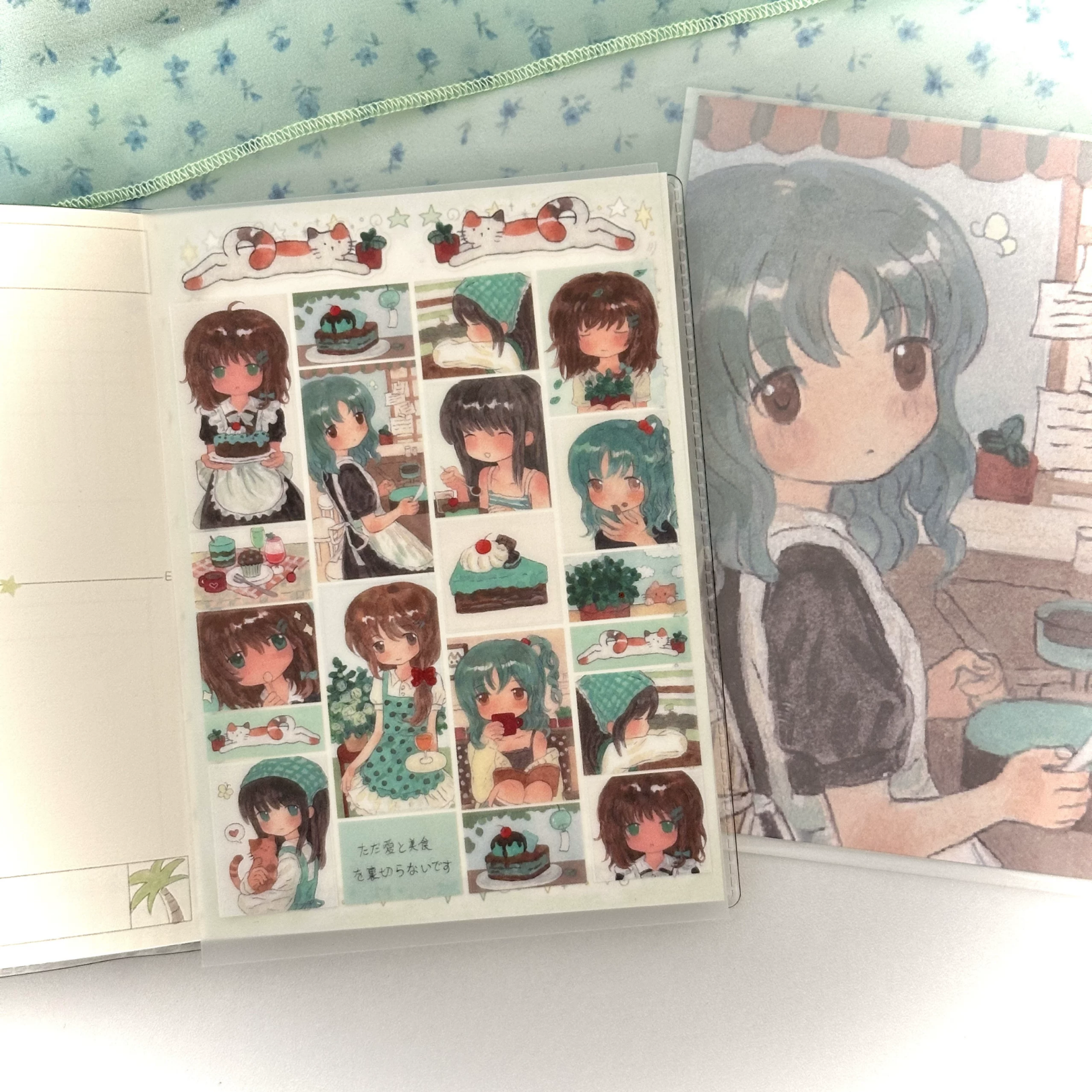 LIGHTED SNOW - MINT CHOCOLATE STICKER SHEET