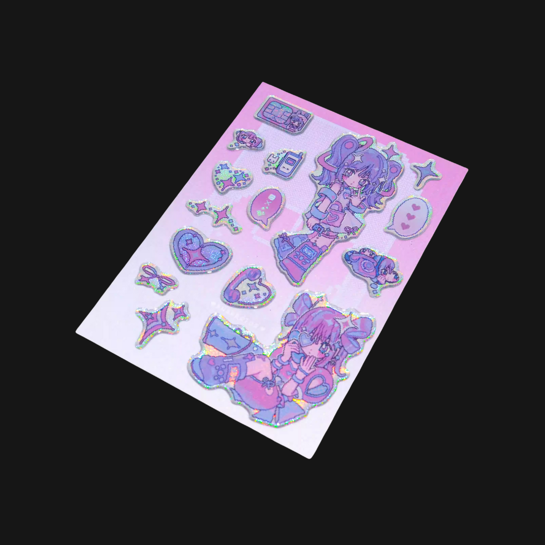 ANARRATOR - Call Status A6 Epoxy Sticker Sheet
