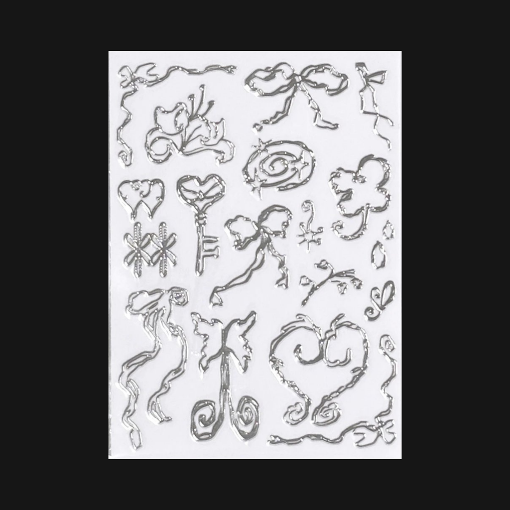 COCO TOOTH - LOST ITEMS SILVER FOIL STICKER SHEET