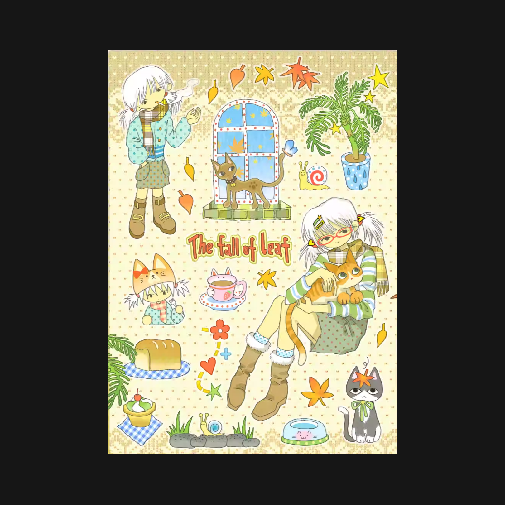 EAT HOT X OOOCTOPUS - Snail-Shell Life Sticker Sheet