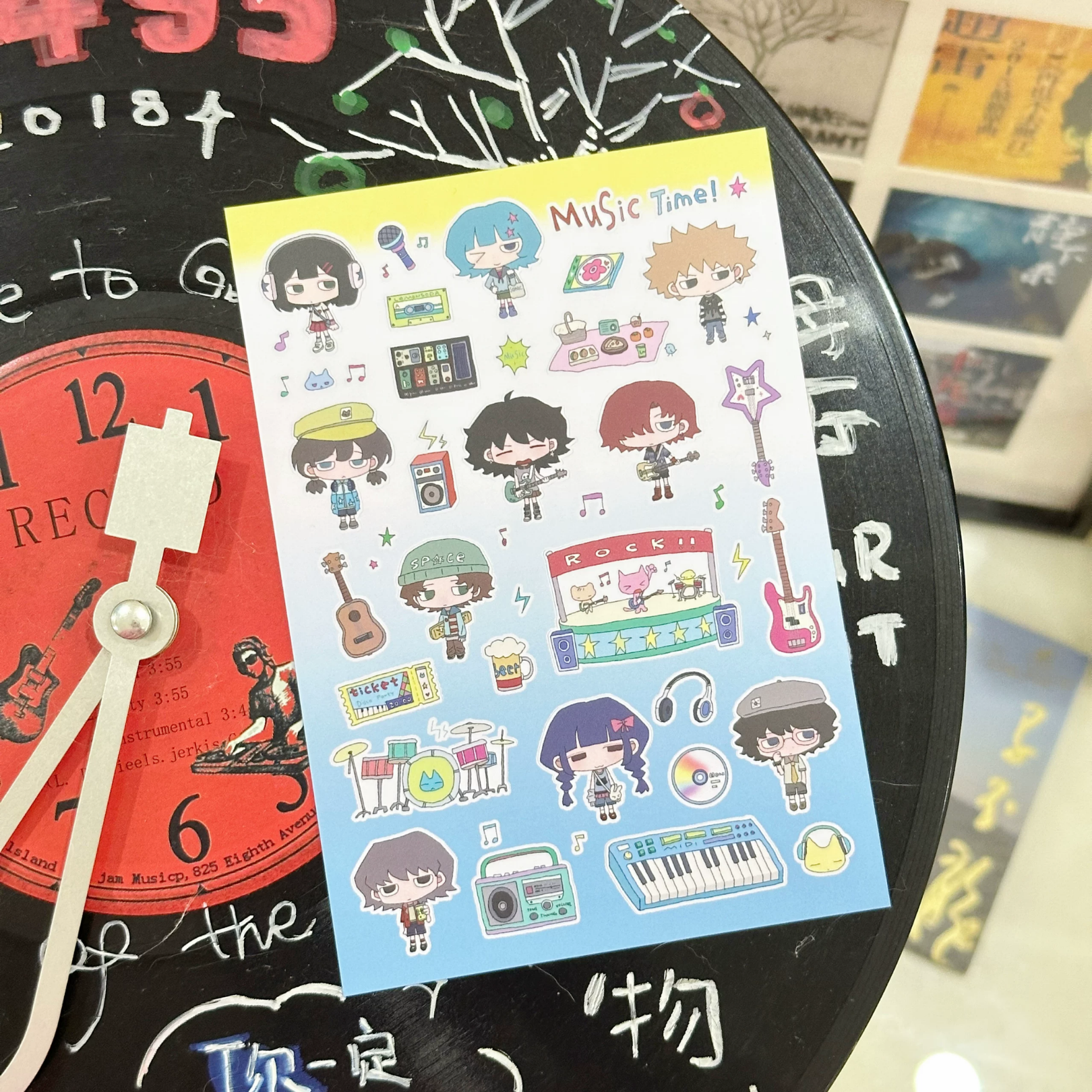 ELEVATOR TO HELL - MUSIC TIME STICKER SHEET