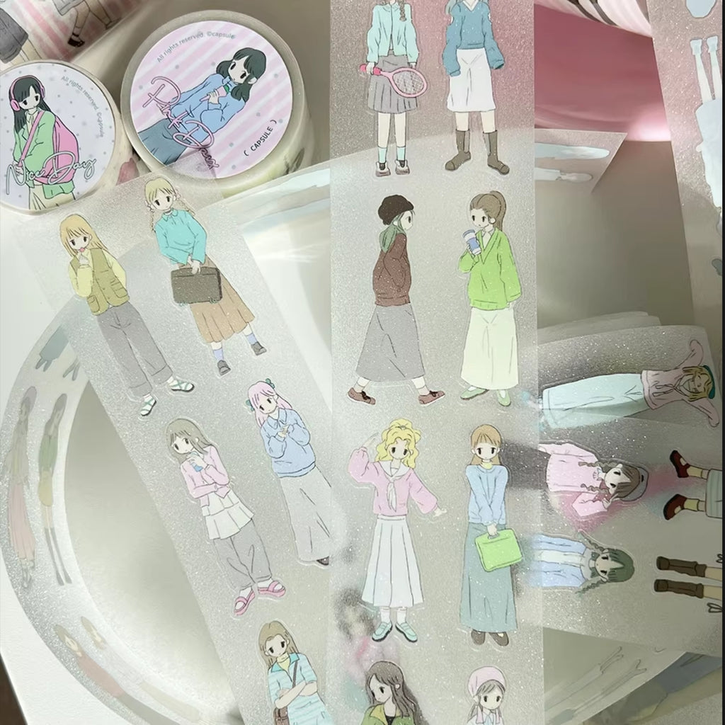 CAPSULE - NICE DAY PINK DAY STICKER ROLL