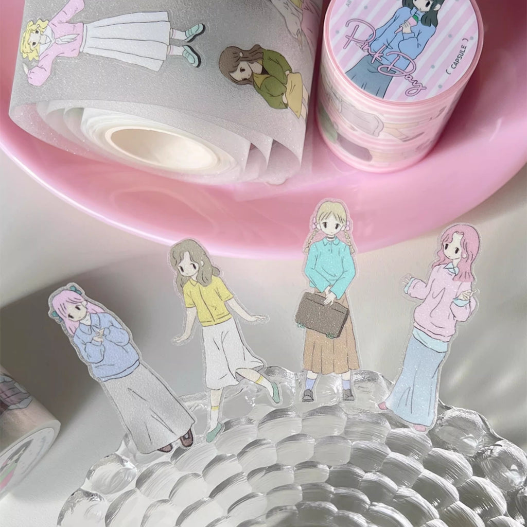 CAPSULE - NICE DAY PINK DAY STICKER ROLL