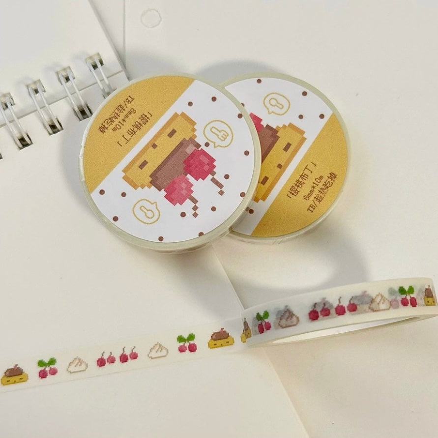 EAT HOT - CUTE PIXEL SERIES STICKER ROLL