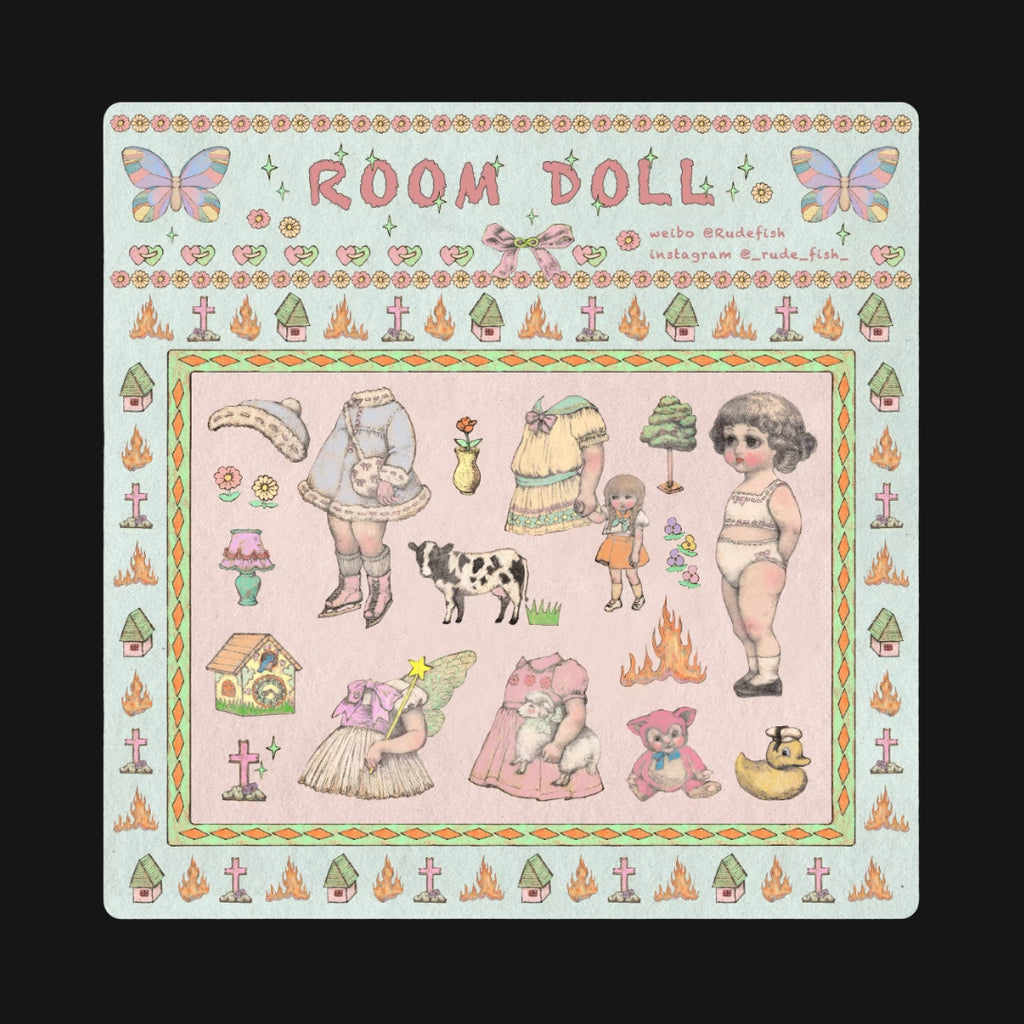 RUDEFISH - ROOM DOLL STICKER SHEET