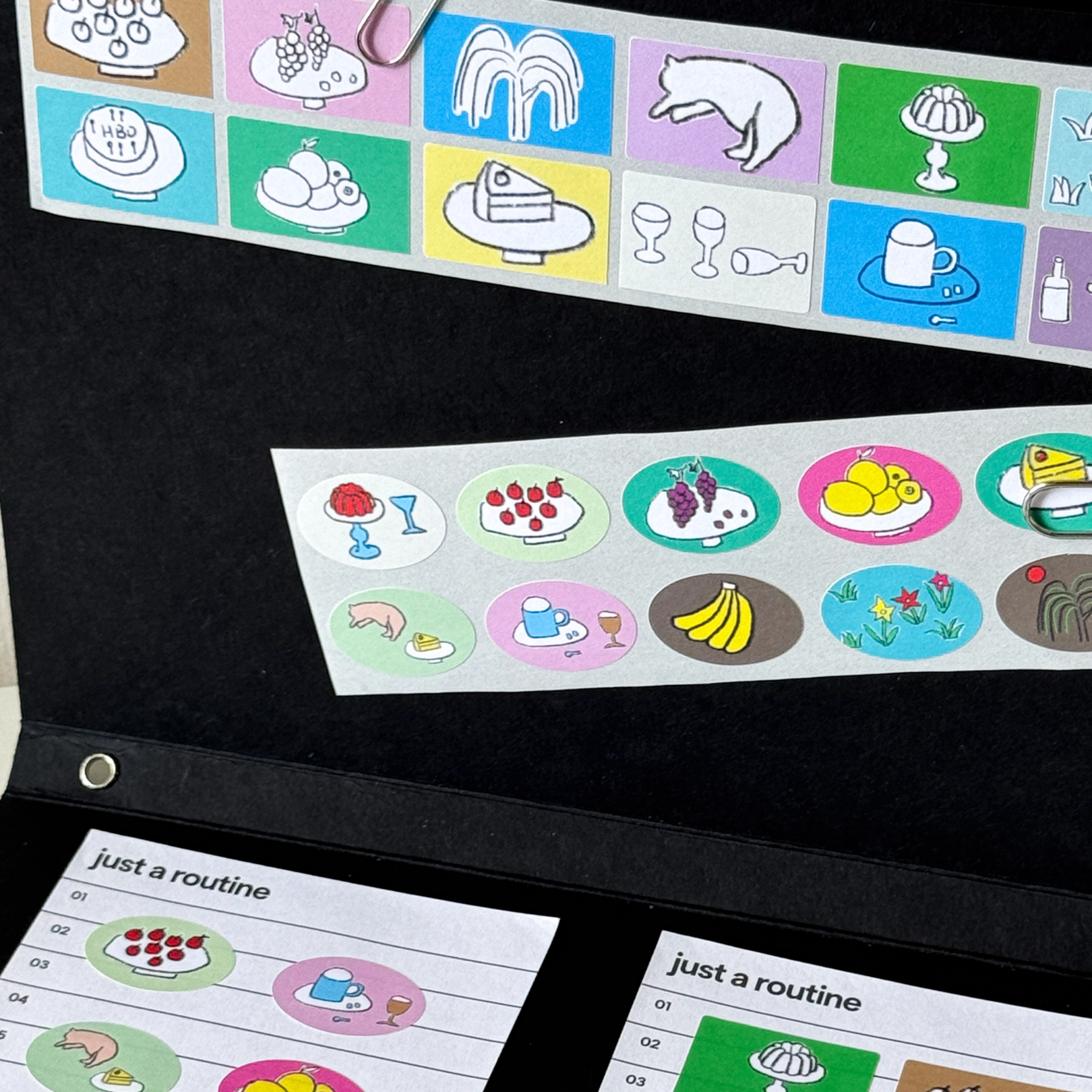 Picnic Museum - Dinning Table Tag Sticker Roll