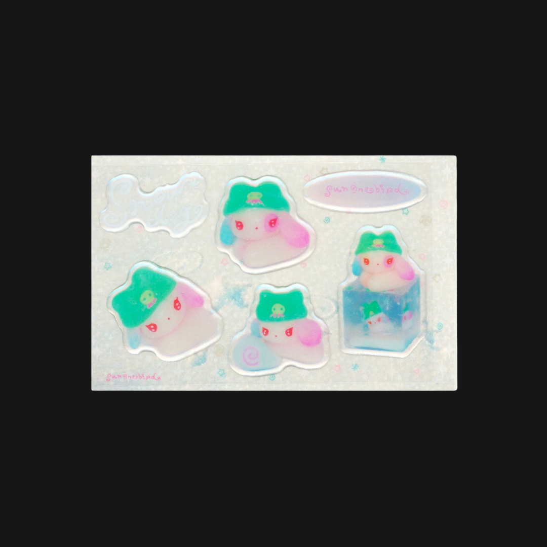 Sunonebird - Snow Dog Sticker Sheet