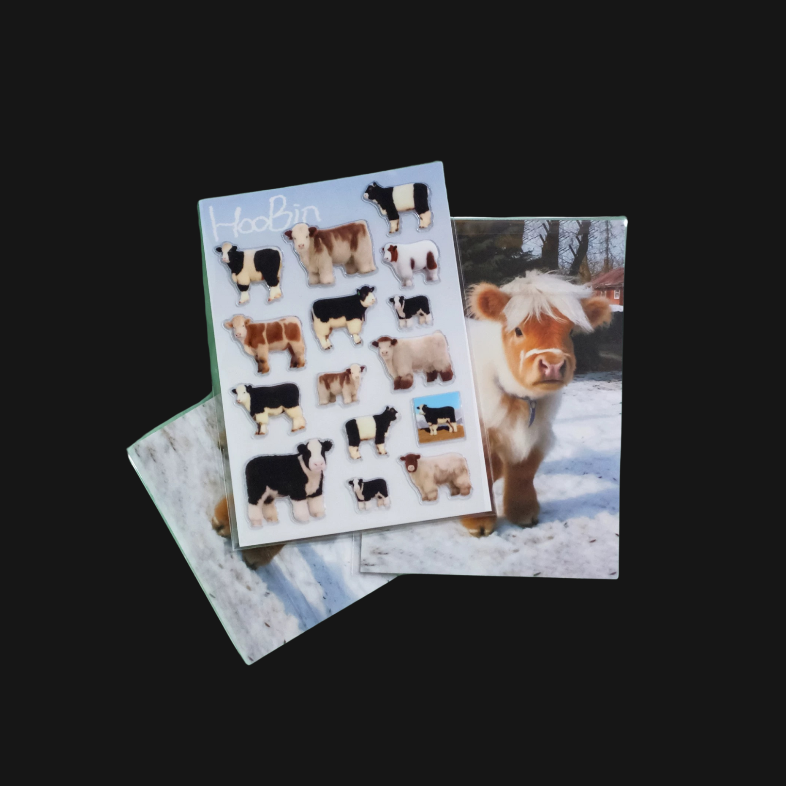 HooBin - Alpine Cattle Puffy Sticker Sheet