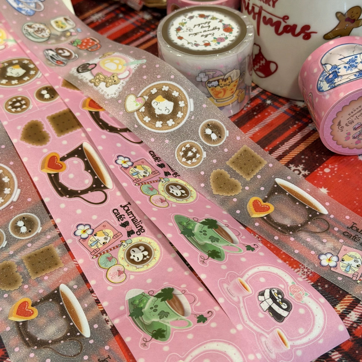 FOREST NOTE - TEA CUP BREAK STICKER ROLL