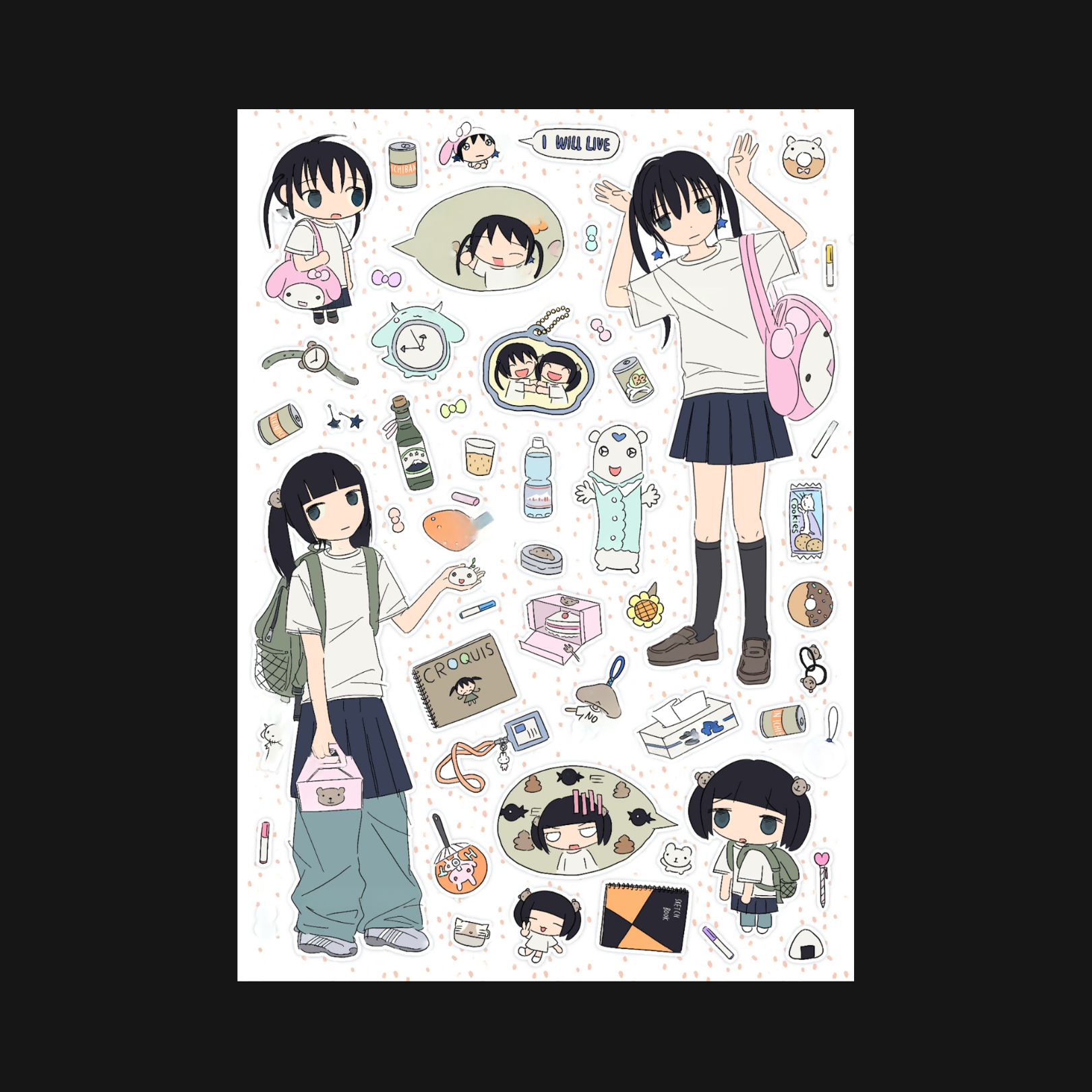 KAOLATREE - DAILY LIFE STICKER SHEET