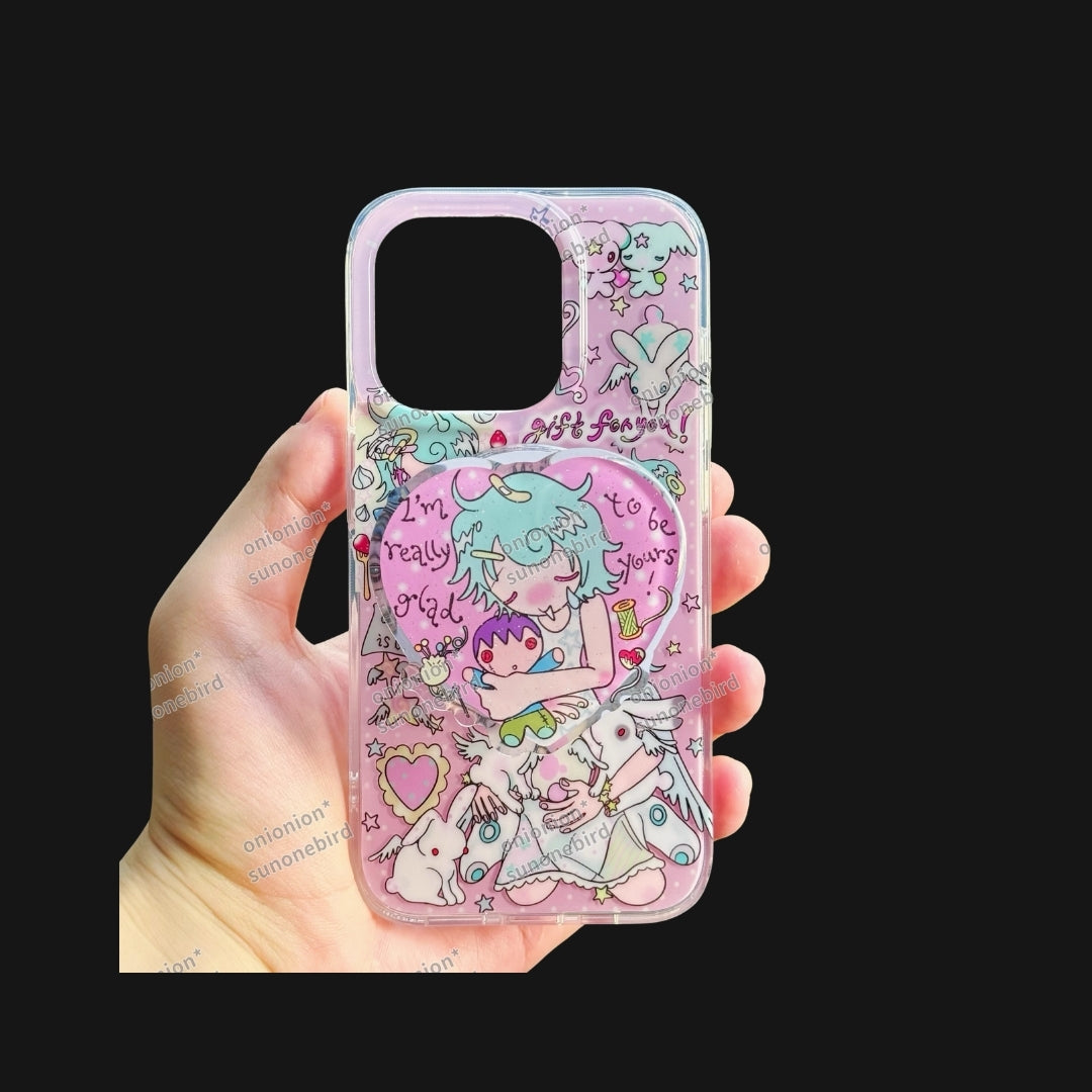 Sunonebird x Onionion - Pink Love Phone Grip