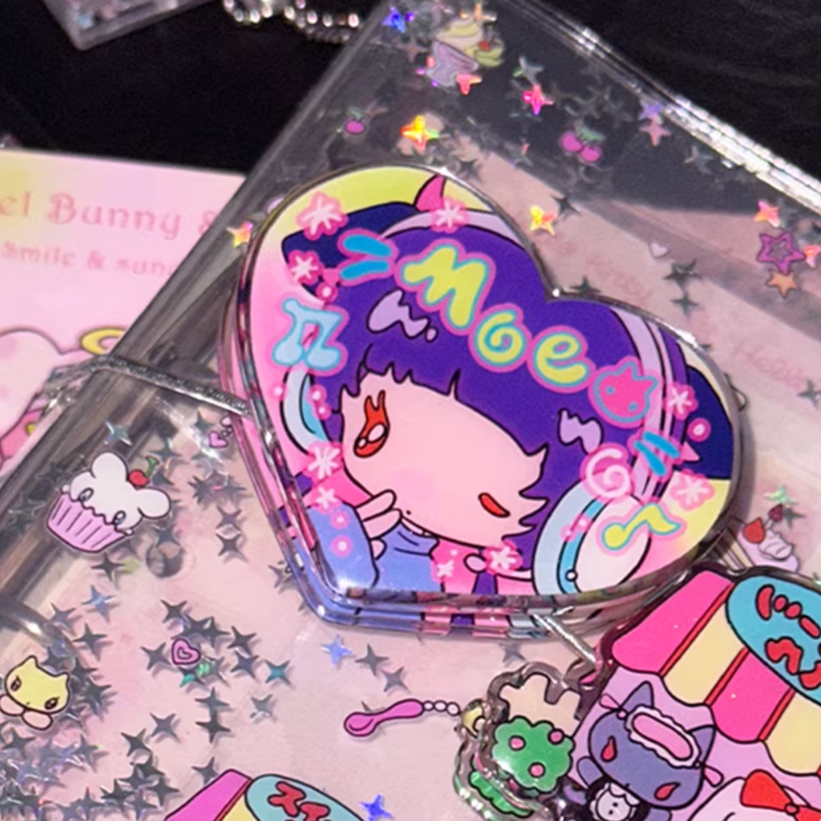 SUNONEBIRD X HELLO SMILE - HEART CAT PAPER CLIP